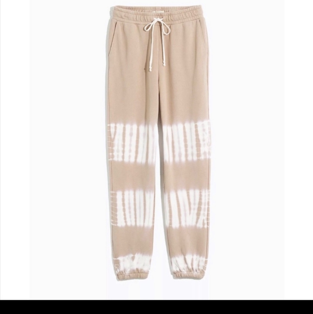 Madewell Tie Dye Sweatpant Joggers Small Beige